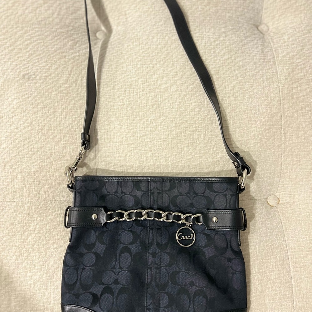 Vintage Coach Black Crossbody Bag